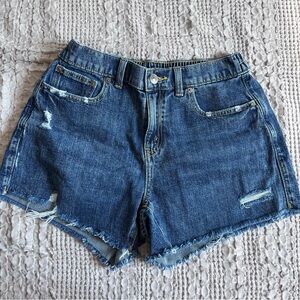 Aerie Daydream Distressed Blue Jean Shorts
